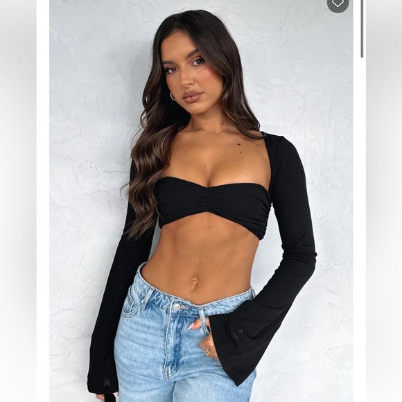 White Fox Boutique Tops - White Fox What About Me Long Sleeve